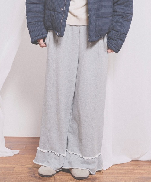 fig London(フィグロンドン)の「deco sweat pants(その他パンツ・レディース・ダークブラウン/グレー・FREE)」の11枚目の写真