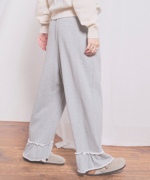 fig London(フィグロンドン)の「deco sweat pants(その他パンツ・レディース・ダークブラウン/グレー・FREE)」の9枚目の写真