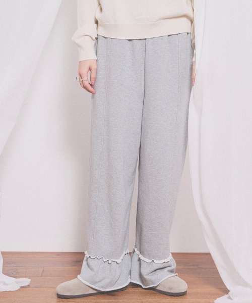 fig London(フィグロンドン)の「deco sweat pants(その他パンツ・レディース・ダークブラウン/グレー・FREE)」の7枚目の写真