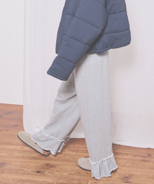 fig London(フィグロンドン)の「deco sweat pants(その他パンツ・レディース・ダークブラウン/グレー・FREE)」の19枚目の写真