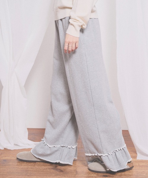 fig London(フィグロンドン)の「deco sweat pants(その他パンツ・レディース・ダークブラウン/グレー・FREE)」の8枚目の写真