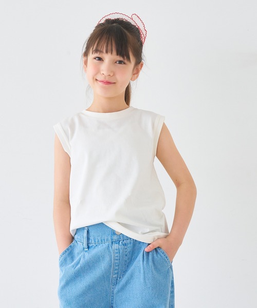 coca(coca)(コカ)の「キッズ クルーネックタンクトップ(タンクトップ・キッズ・アイボリー/チャコール/ライトグリーン/パープル・120/130/140/150)」の9枚目の写真
