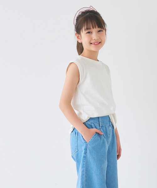 coca(coca)(コカ)の「キッズ クルーネックタンクトップ(タンクトップ・キッズ・アイボリー/チャコール/ライトグリーン/パープル・120/130/140/150)」の11枚目の写真