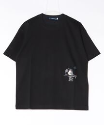 (RM)【COMPLETE】コットン 天竺 刺繍 プリント 落書き風 デザイン クルーネックTシャツ