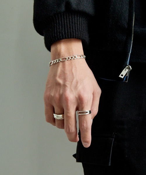 XOLO（ショロ）の「【WEB先行予約】[XOLO JEWELRY/ショロジュエリー] FIGARO LINK シルバーブレスレット 6MM（ブレスレット・メンズ・シルバー・19）」の3枚目の写真
