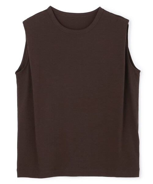 UNFILO(アンフィーロ)の「ドライタッチフライス ノースリーブ Tシャツ(Tシャツ/カットソー・レディース・ホワイト系/ダークブラウン系/ブラック系・X-LARGE)」の20枚目の写真