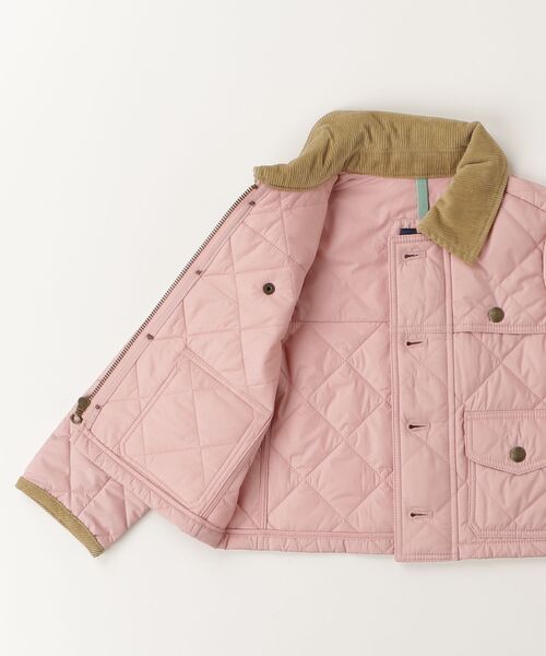 POLO RALPH LAUREN CHILDRENSWEAR（ポロ ラルフ ローレン チルドレンズウェア）の「コーデュロイトリム キルテッド バーン ジャケット（その他アウター・キッズ・ピンク・4/6/3）」の6枚目の写真