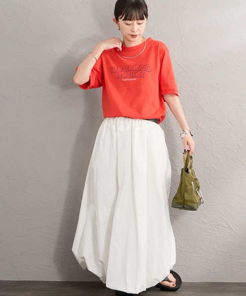 THE SHINZONE（ザ　シンゾーン）の「[THE SHINZONE/ザ シンゾーン] SLADOLED PARLOR プリントTシャツ（Tシャツ/カットソー・レディース・ネイビー/ホワイト/オレンジ・0）」の21枚目の写真