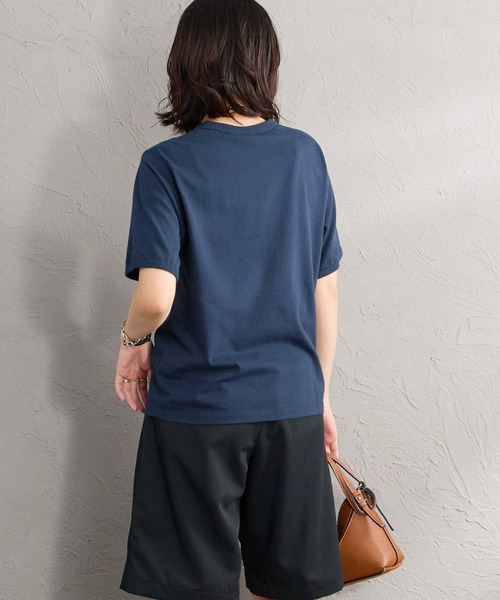 THE SHINZONE（ザ　シンゾーン）の「[THE SHINZONE/ザ シンゾーン] SLADOLED PARLOR プリントTシャツ（Tシャツ/カットソー・レディース・ネイビー/ホワイト/オレンジ・0）」の15枚目の写真