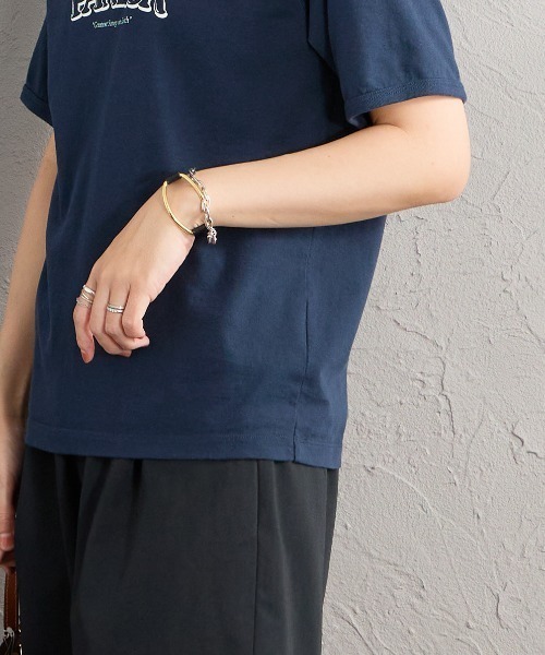 THE SHINZONE（ザ　シンゾーン）の「[THE SHINZONE/ザ シンゾーン] SLADOLED PARLOR プリントTシャツ（Tシャツ/カットソー・レディース・ネイビー/ホワイト/オレンジ・0）」の17枚目の写真