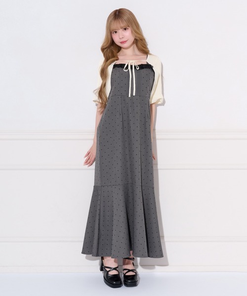 apres jour(アプレジュール)の「ショート丈ボレロカーディガン(カーディガン/ボレロ・レディース・ブラック系その他/ブラック/オフホワイト・フリー/X-LARGE)」の7枚目の写真