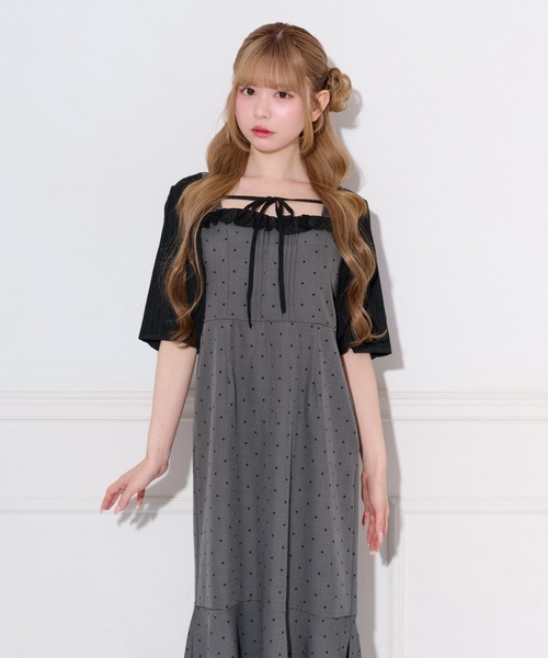 apres jour(アプレジュール)の「ショート丈ボレロカーディガン(カーディガン/ボレロ・レディース・ブラック系その他/ブラック/オフホワイト・フリー/X-LARGE)」の21枚目の写真