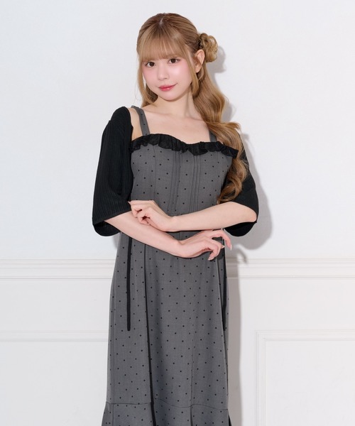 apres jour(アプレジュール)の「ショート丈ボレロカーディガン(カーディガン/ボレロ・レディース・ブラック系その他/ブラック/オフホワイト・フリー/X-LARGE)」の22枚目の写真