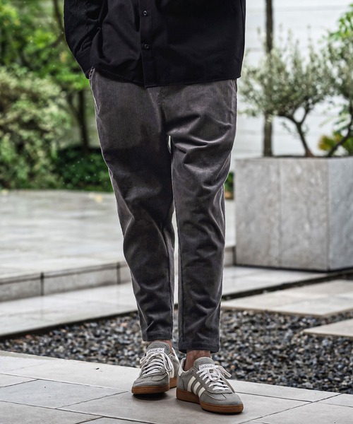 mp15176-Stretch Corduroy Tapered Pants コーデュロイテーパード