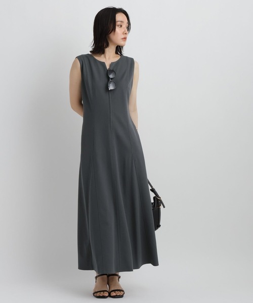 Andemiu(アンデミュウ)の「フロントZIPカットワンピース861055(ワンピース・レディース・ブラック/チャコールグレー/モカ・FREE)」の17枚目の写真