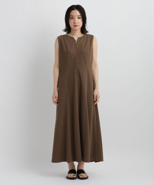Andemiu(アンデミュウ)の「フロントZIPカットワンピース861055(ワンピース・レディース・ブラック/チャコールグレー/モカ・FREE)」の22枚目の写真