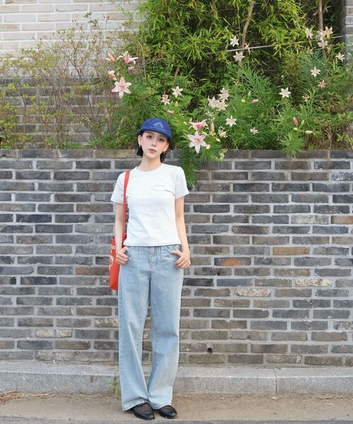 HELLO SUNRISE（ハローサンライズ）の「HNT Canvas Mini Bag_Coral（メッセンジャーバッグ・レディース・レッド・OS）」の7枚目の写真