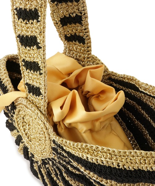 ADAM ET ROPE'(アダムエロペ)の「【suryo(スリョ)】KULI BAG(かごバッグ・レディース・ゴールド・FREE)」の6枚目の写真