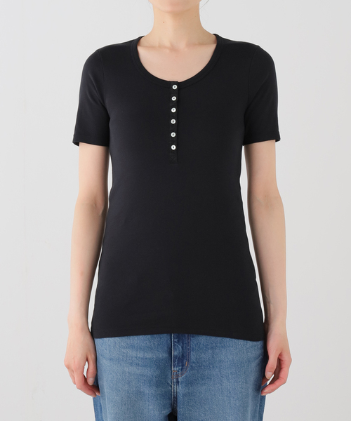 IENA LA BOUCLE(イエナラブークル)の「schiesser シーサー BRETA henley(Tシャツ/カットソー・レディース・ブラック/ホワイト・FREE)」の16枚目の写真