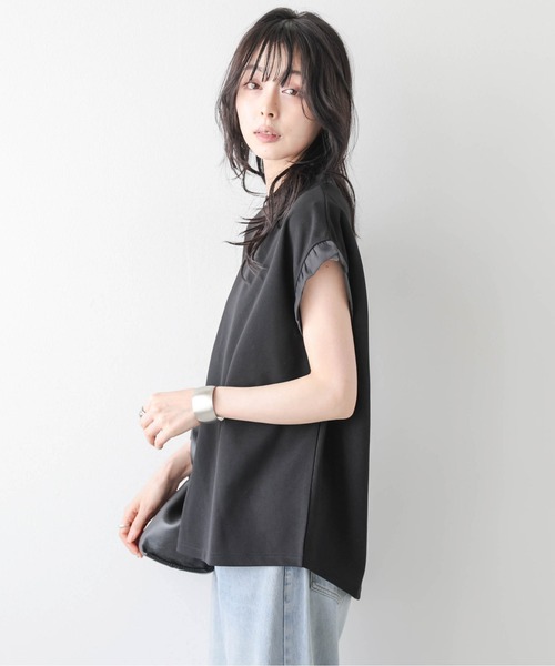 La-gemme(ラジェム)の「フリルスリーブトップス(Tシャツ/カットソー・レディース・ホワイト/ブラック・フリー)」の14枚目の写真