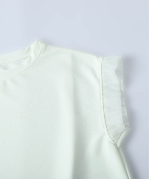 La-gemme(ラジェム)の「フリルスリーブトップス(Tシャツ/カットソー・レディース・ホワイト/ブラック・フリー)」の19枚目の写真
