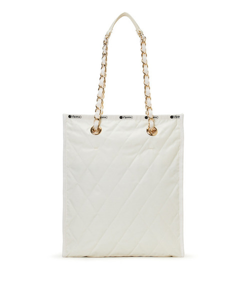 LeSportsac(レスポートサック)の「CHAIN N/S TOTE ルナキルトチェーン(トートバッグ・レディース・ホワイト・FREE)」の4枚目の写真