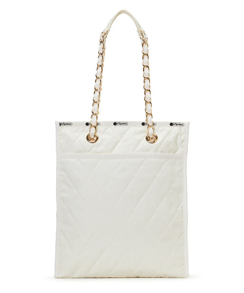 LeSportsac(レスポートサック)の「CHAIN N/S TOTE ルナキルトチェーン(トートバッグ・レディース・ホワイト・FREE)」の6枚目の写真