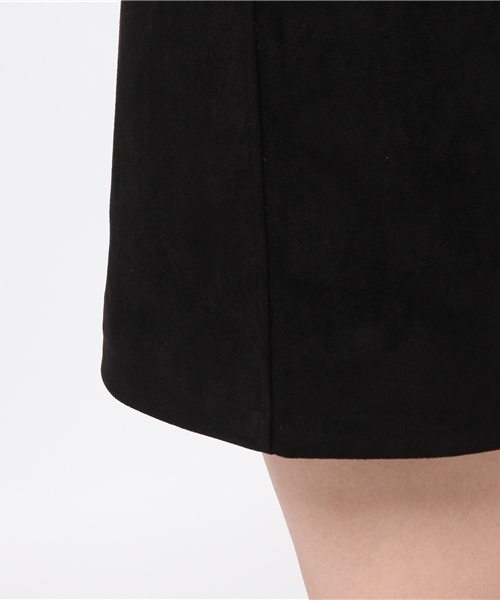 MOUSSY（マウジー）の「FAUX SUEDE M SK/F（スカート・レディース・ベージュ/ブラック・0/1/2）」の8枚目の写真