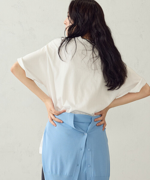 COMME CA ISM（コムサイズム）の「ビッグ Tシャツ（Tシャツ/カットソー・レディース・グレー/ホワイト/ベージュ/ブラック・FREE）」の11枚目の写真