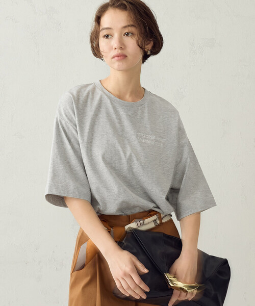 COMME CA ISM（コムサイズム）の「ビッグ Tシャツ（Tシャツ/カットソー・レディース・グレー/ホワイト/ベージュ/ブラック・FREE）」の16枚目の写真