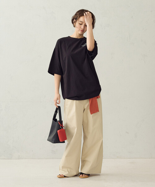 COMME CA ISM（コムサイズム）の「ビッグ Tシャツ（Tシャツ/カットソー・レディース・グレー/ホワイト/ベージュ/ブラック・FREE）」の22枚目の写真