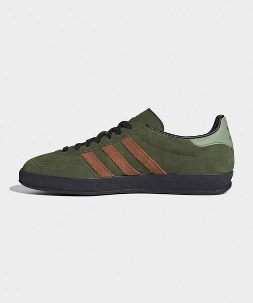 adidas(アディダス)の「adidas/アディダス GAZELLE INDOOR スニーカー スリーストライプス サイドライン スエード調 スウェード レースアップ メンズ レディース 2026年秋冬 秋物(スニーカー・メンズ・ベージュ/オリーブ・23/24/25/27/28/26.5/27.5/24.5/23.5)」の8枚目の写真