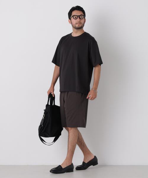NANO universe（ナノユニバース）の「USAコットン×COOLMAX(R)ワイドTシャツ 半袖（Tシャツ/カットソー・メンズ・ブラック/ホワイト/ピンク系その他/ブラウン・XL/XXL/M/L）」の8枚目の写真