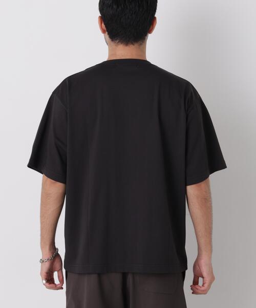 NANO universe（ナノユニバース）の「USAコットン×COOLMAX(R)ワイドTシャツ 半袖（Tシャツ/カットソー・メンズ・ブラック/ホワイト/ピンク系その他/ブラウン・XL/XXL/M/L）」の13枚目の写真