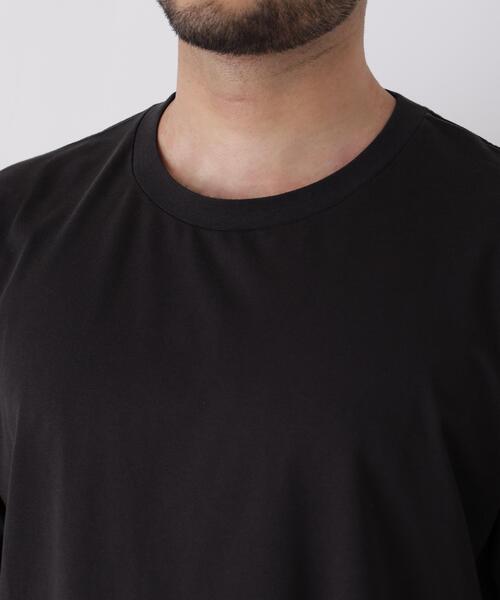 NANO universe（ナノユニバース）の「USAコットン×COOLMAX(R)ワイドTシャツ 半袖（Tシャツ/カットソー・メンズ・ブラック/ホワイト/ピンク系その他/ブラウン・XL/XXL/M/L）」の14枚目の写真