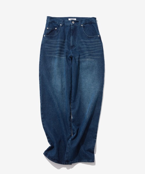 GEORGE'S（ジョージズ）の「加工リメイクデニム（デニムパンツ・メンズ・ブラック/ネイビー・MEDIUM/LARGE）」の2枚目の写真