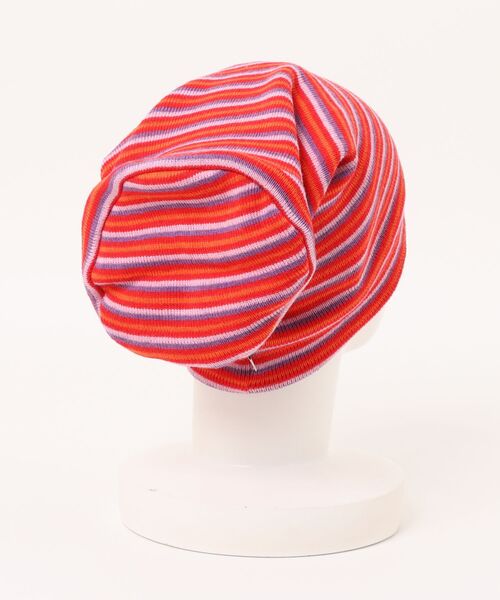 OVERRIDE(オーバーライド)の「OVERRIDE REP PILLBOX LONG BEANIE / オーバーライド(ニットキャップ/ビーニー・メンズ・ブラック/ネイビー/レッド・57~59cm)」の4枚目の写真