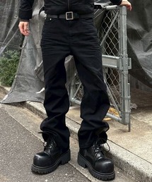 youll（ユール）の「【youll】essential black flare denim pants / 【ユール】エッセンシャルブラックフレアデニムパンツ（デニムパンツ）」