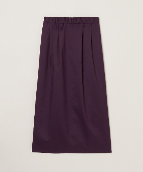 three dots(スリードッツ)の「グロッシーツイル スカート(スカート・レディース・ダークネイビー/パープル/マルチ・SMALL/MEDIUM)」の1枚目の写真