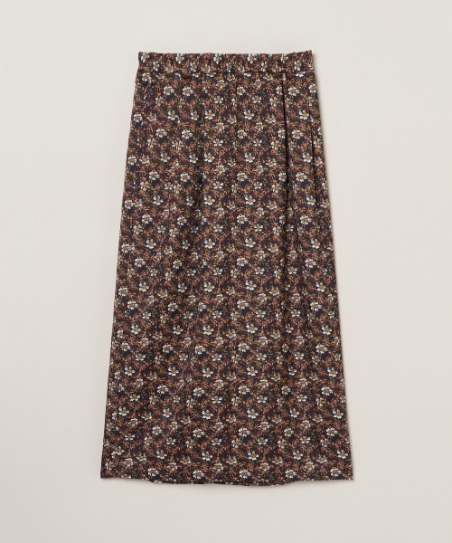 three dots(スリードッツ)の「グロッシーツイル スカート(スカート・レディース・ダークネイビー/パープル/マルチ・SMALL/MEDIUM)」の4枚目の写真