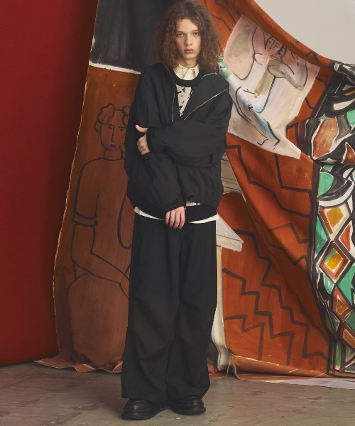 MAISON SPECIAL(メゾンスペシャル)の「《UNISEX》Fringe Cut Jacquard Prime-Over Flower Pattern Knit Sweater/フリンジカットジャガードプライムオーバーフラワーパターンニットセーター【MAISON SPECIAL/メゾンスペシャル】(ニット/セーター・メンズ・ブルー/ブラウン/ブラック・0/2/1)」の7枚目の写真