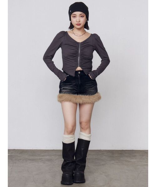 EMODA(エモダ)の「タンクウェッジレースアップシューズ(ブーツ・レディース・ブラック/ブラウン・SMALL/MEDIUM/LARGE)」の10枚目の写真