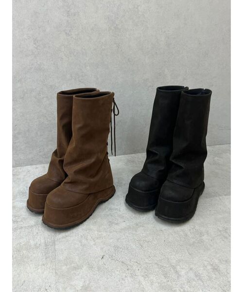 EMODA(エモダ)の「タンクウェッジレースアップシューズ(ブーツ・レディース・ブラック/ブラウン・SMALL/MEDIUM/LARGE)」の16枚目の写真