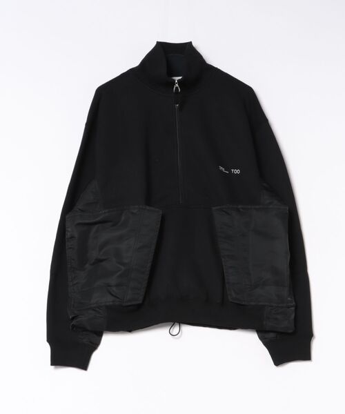 TOGA(トーガ)の「TOGA TOO Cotton half-zip pullover(Tシャツ/カットソー・メンズ・ブラック・LARGE)」の5枚目の写真