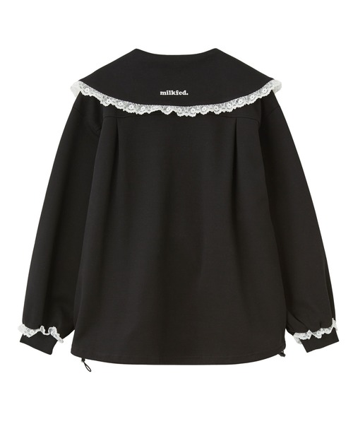MILKFED.(ミルクフェド)の「BIG COLLAR LACE JACKET(その他アウター・レディース・ブラック/ブラウン/グレー・S/M)」の8枚目の写真