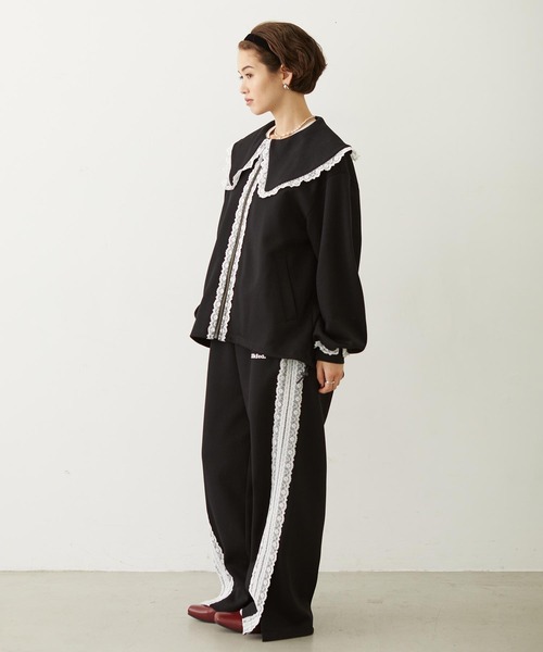 MILKFED.(ミルクフェド)の「BIG COLLAR LACE JACKET(その他アウター・レディース・ブラック/ブラウン/グレー・S/M)」の22枚目の写真