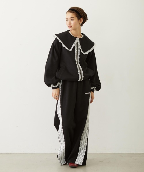 MILKFED.(ミルクフェド)の「BIG COLLAR LACE JACKET(その他アウター・レディース・ブラック/ブラウン/グレー・S/M)」の16枚目の写真