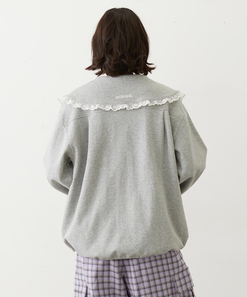 MILKFED.(ミルクフェド)の「BIG COLLAR LACE JACKET(その他アウター・レディース・ブラック/ブラウン/グレー・S/M)」の15枚目の写真