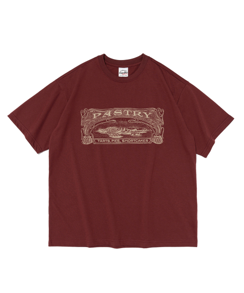 CARGOBROS FOR WOMAN(カーゴブロスフォーウィメン)の「ペイストリーデザートレタリング半袖Tシャツ(ワイン)(Tシャツ/カットソー・レディース・その他・SMALL/2XL/X-LARGE/LARGE/MEDIUM)」の1枚目の写真