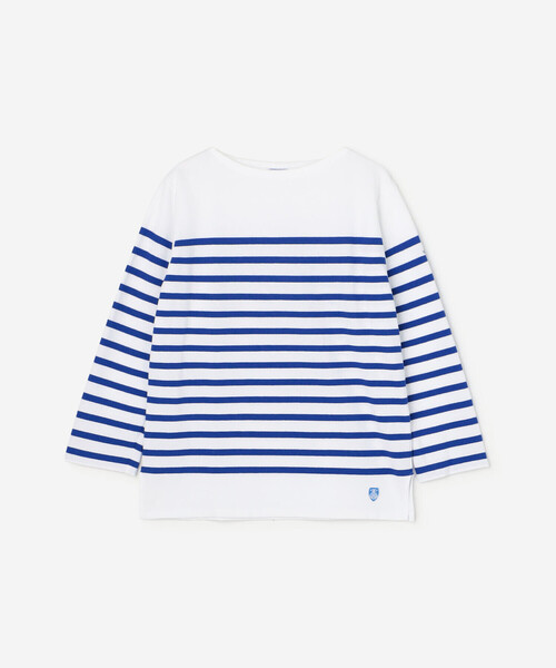 ORCIVAL(オーシバル)の「ORCIVAL | ラッセル ボートネック フレンチセーラーTシャツ WOMEN(Tシャツ/カットソー・レディース・ブルー系その他・0/2/3/1)」の3枚目の写真